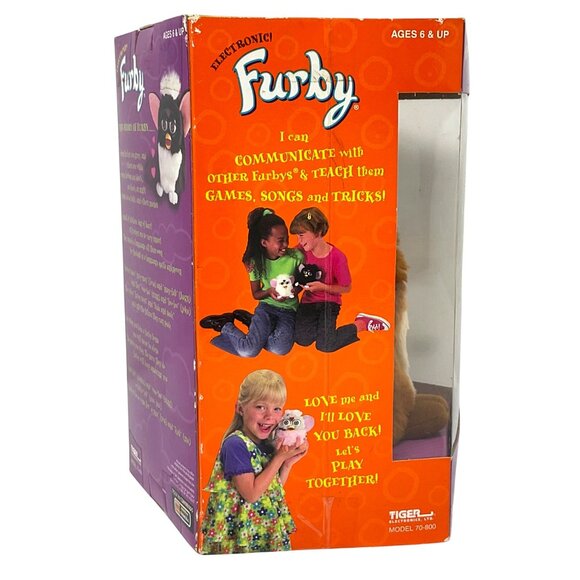 Original Furby Coffee Brown Eyes 1999 Vintage Factory Sealed Collectible NWB - Picture 6 of 8